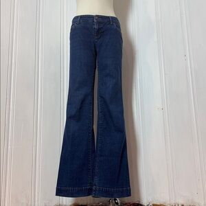 Sisley Made in Italy Low-Rise Bootcut Jeans – Light Navy Blue – Size 44